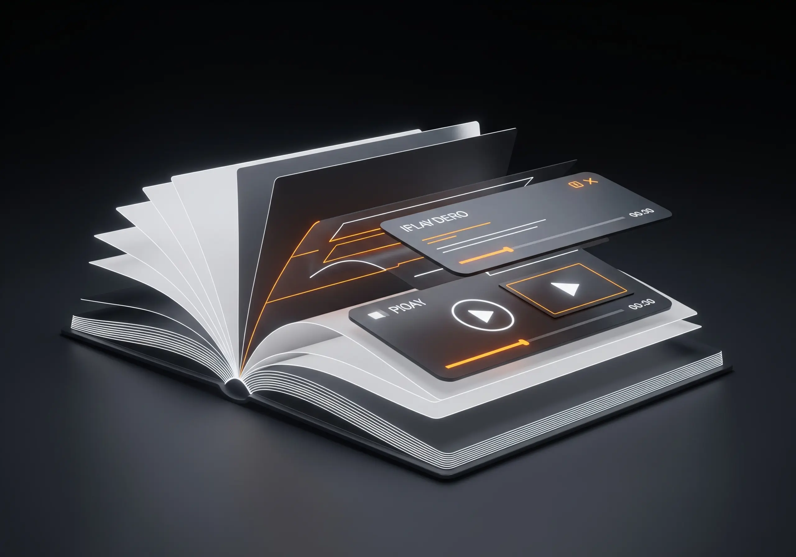 E-learning and training abstract illustration